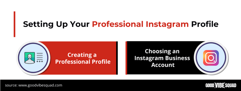 includes things on how to set up your professional instagram profile